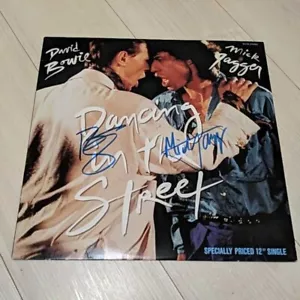 MICK JAGGER & DAVID BOWIE handsignierte Platte "Dancing In The Street" - Bild 1 von 2
