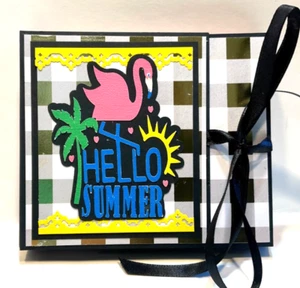 Handmade, HELLO SUMMER Scrapbook Mini Photo Album ✰✰FREE SHIPPING✰✰ - Picture 1 of 13
