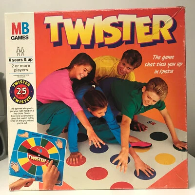 Vintage 1993 MB Games Twister Board Game 25th Anniversary Edition Large Mat   L9 - Image 1 of 2