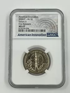 2024 P AMERICAN INNOVATION ALABAMA V ROCKET NGC MS67 FIRST RELEASES ⭐SHIPS NOW⭐ - Picture 1 of 2