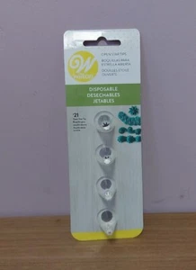 Juego de 4 boquillas para glaseado Wilton desechables para decoración estrella abierta - Imagen 1 de 3