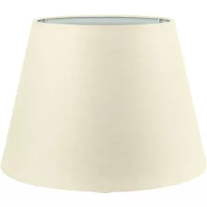 Premium Lampenschirm Stehlampe Hängelampe Creme Baumwolle E14/E27 L=UØ 25cm - Bild 1 von 7
