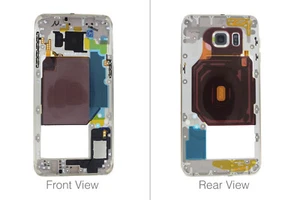 Genuine Samsung Galaxy S6 Edge G925F White Chassis / Middle Cover - GH96-08595B - Picture 1 of 5