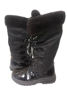 Khombu Quechee Black/Stingray Waterproof Winter Boots Size 6M - Picture 1 of 12