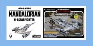 N-1 STARFIGHTER HASBRO HASLAB Star Wars MANDALORIAN 3x7 Plaque - Picture 1 of 1