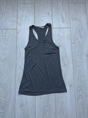 Camiseta sin mangas Alexander Wang espalda cruzada gris para mujer talla S Foto 1 de 4
