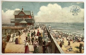Suffolk, Lowestoft, On The Pier Postcard. Advertising By Great Eastern Railway - Picture 1 of 2