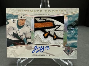 2020-21 UD Ultimate Collection John Leonard Rookie Jumbo Patch Auto 11/15 - Picture 1 of 6