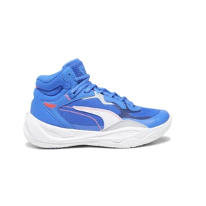 Puma Playmaker Pro Mid Basketball Youth Boys Blue Sneakers Athletic Shoes 37833 - Picture 1 of 6