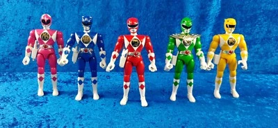  BANDAI 1993 GIOCHI PREZIOSI  POWER RANGERS LOT GIANT SIZE ACTION FIGURES  PRB2 - Immagine 1 di 4