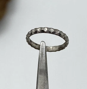 Divertente anello bambino ANT VNT ARGENTO STERLING 925 testurizzato CHARM per bracciale charm! - Foto 1 di 5