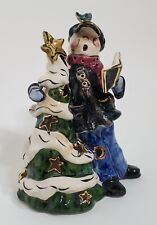 Blue Sky Clayworks Victorian Boy Caroler Christmas Tree Tealight by H Goldminc