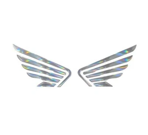 PRESPACED  3D STICKER EMBLEM LOGO HONDA WINGS TRANSPARANT RESIN - Picture 1 of 4