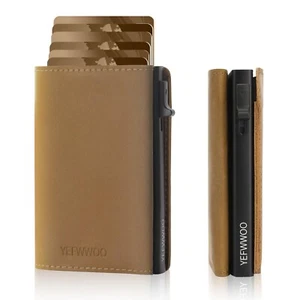 Wallet for Men Slim Wallet for Men Pop Up Card Case,RFID Blocking, Minimalist... - Picture 1 of 6