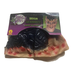 Casque cerveau zombie costume Halloween accessoire chapeau tête monstre gore effrayant