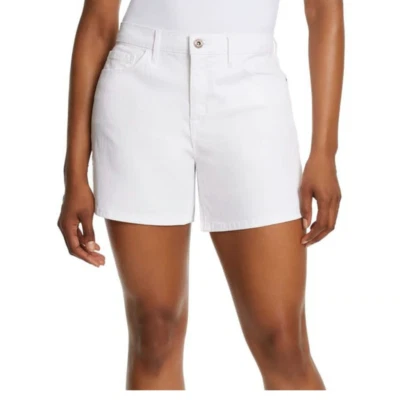 Jessica Simpson Abertura Lateral Corta Blanco Tiro Alto Calce Relajado 5" Entrepierna Para Mujer 14 Foto 1 de 4