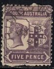 South Australia Bimbowrie Squared Circle Cancel On 5Ddlr Rare And Rated R