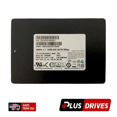 240GB SATA SSD MZ-7KM240N Samsung 2.5 Enterprise SSD 6Gbps SM863a - Image 1 of 4