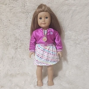 American Girl Doll Mckenna Girl of the Year Gymnastic Outfit Brown Hair Blue Eye - Picture 1 of 8