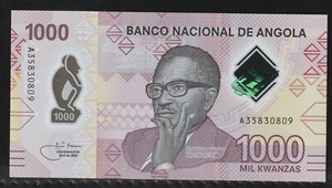 π¦π΄ Angola, 1000 Kwanzas, 2020, P-New, Polymer UNC * - Picture 1 of 2