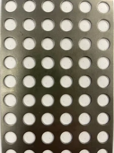 Lochblech Rundlochung, RG 10-15 mm,S 1,25 mm,Stahl,500 x 500 mm, 24,00 Euro/Stk. - Bild 1 von 1