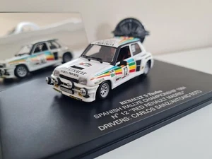 UNIVERSAL HOBBIES 1/43 COCHE RENAULT 5 TURBO 1984 #12 SAINZ BOTO 1:43 CAR RALLY - Imagen 1 de 2