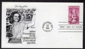 1981 Golf Pro Babe Didrikson Zaharias (Scott 1932) - Artmaster Cachet FDC NY59 - Picture 1 of 1