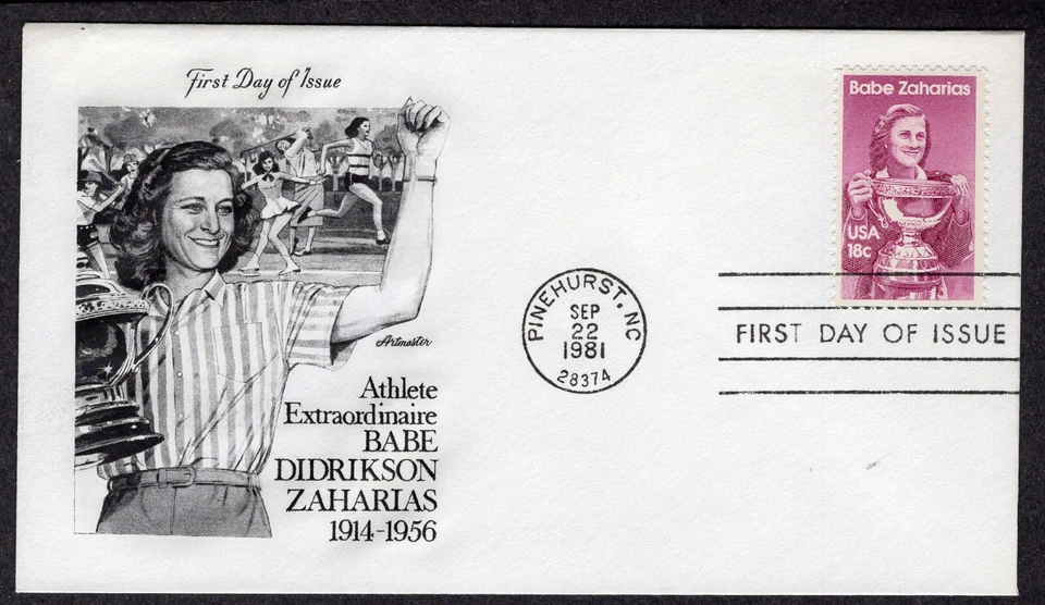 1981 Golf Pro Babe Didrikson Zaharias (Scott 1932) - Artmaster Cachet FDC NY59 - Image 1 of 1