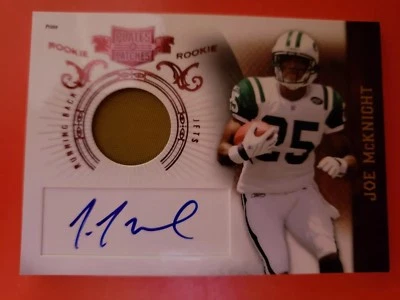 2009 PANINI PLATES & PATCHES JOE MCKNIGHT ON CARD AUTO PATCH #'D 438/699.... - Image 1 of 2
