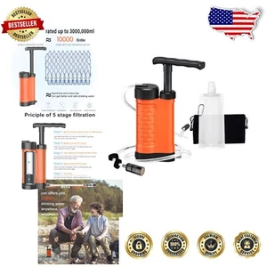 Compact Outdoor Water Filter Pump - Purifies 1500 Liters with 5-Stage Filtration - Picture 1 of 9