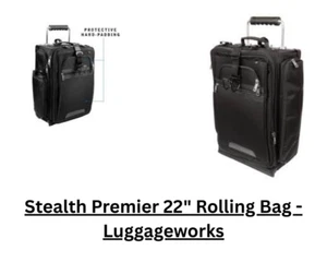 Luggage Works Stealth 22” Premier Suiter Carry On -Brand New - Picture 1 of 1