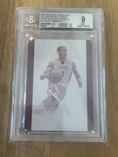 2015 National Treasure Collegiate Printing Plate Magenta Klay Thompson BGS 9 1/1
