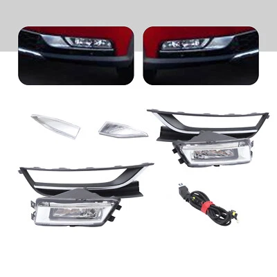 For 2012 2013 2014 2015 Volkswagen Passat Fog Lights Lamps W/ Bezels & Trims Set Foto 1 de 4