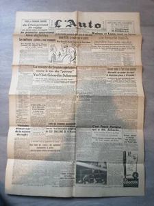 sympa ancien rare journaux / magazine l'auto sport 07/ 11/ 1942 ( l'équipe ) - Imagen 1 de 1