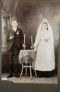 Antique Cabinet Card ~ Religious Celebration ~ 9-6 - Picture 1 of 10