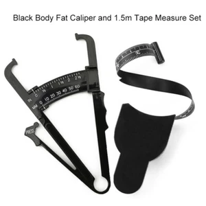 Body Fat Measurement Testing Caliper Skinfold Skin Fold Gym Weight Loss Test US - Picture 1 of 11