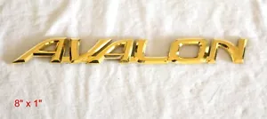 1995 - 1999 TOYOTA "AVALON" 24K GOLD PLATED REAR TRUNK EMBLEM NAME 75442-AC010 - Bild 1 von 2