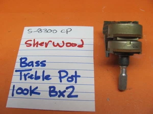 📈SHERWOOD BASS TREBLE POT 100K Bx2 S-8300 CP STEREO RECEIVER - Picture 1 of 4
