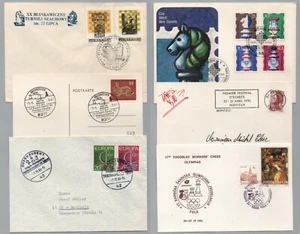 ECHECS - CHESS - SCHACH / 1966-91 ENSEMBLE DE 6 DOCUMENTS DIFFERENTS (ref 1198) - Photo 1/1