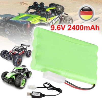 2400mAh 9,6V NIMH Akku mit SM-2P-Stecker RC Auto Wiederaufladbarer AA Akkupack - Bild 1 von 4