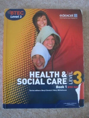 BTEC Level 3 National Health and Social Care: Student Book 1  edexcel Pearson - Image 1 of 4