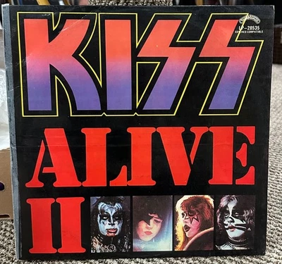 🔥 KISS ECUADOR LP CASABLANCA AUCOIN KISS ALIVE II RARE PRESSING DYNASTY LABELS  - Image 1 of 4
