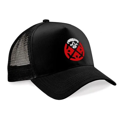 LIFE OF AGONY New Black Trucker Hat Mesh Cap snapback embroidered - Image 1 of 3