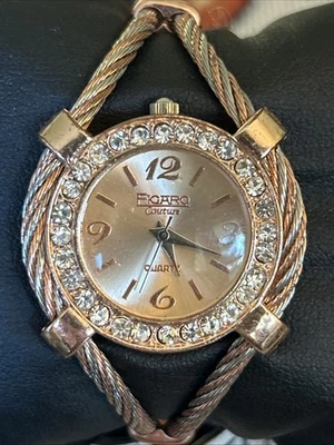 Reloj de cuarzo para mujer Figaro tono oro rosa Foto 1 de 4