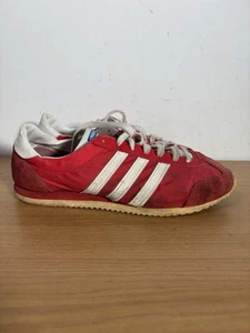 Adidas 1609er rot weiß Vintage Turnschuhe Größe 8 - Bild 1 von 14