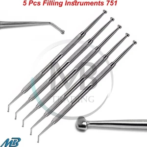 5 Pcs Dental Ball Burnisher 27/29 Amalgam Composite Cavity Filling Instruments - Picture 1 of 4