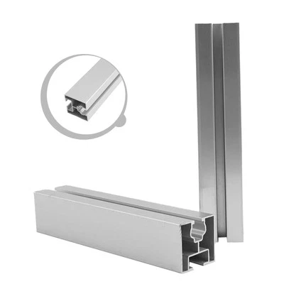 BRAND NEW AND HIGH QUALITY Rail léger en aluminium pour panneaux solaires 40 * 40 mm pack de 2 350 mm de l