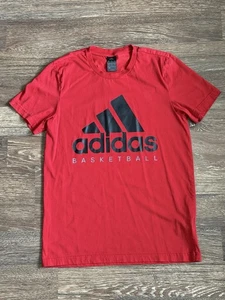 Adidas Basketball T-Shirt Rot Herren Gr. M Medium Graphic Logo Tee - Bild 1 von 6