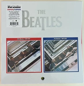 The Beatles 1962-1966 & 1967-1970 6 LP Box Set Color Vinyl Red & Blue - New - Picture 1 of 3
