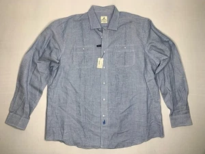 NUEVO CON ETIQUETAS Camisa Johnnie-O Hangin’ Out Talla 2XL Azul Rayas Abotonada Manga Larga P145 - Imagen 1 de 13